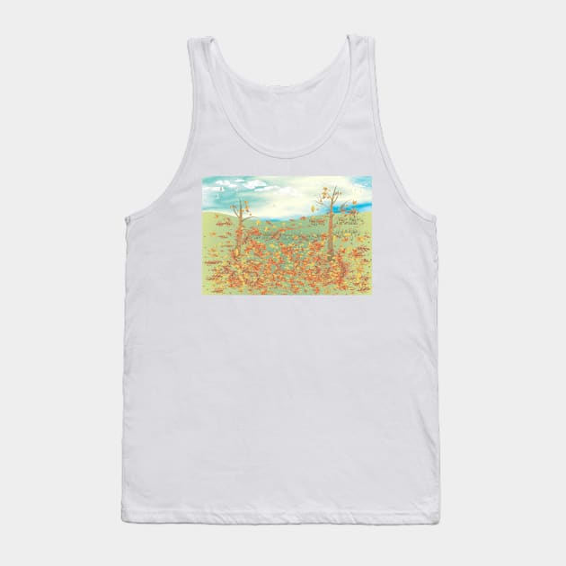 Fall to Autumn in the Meadow Tank Top by Sash8140